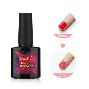 ROSALIND Magic Remover Gel Nail Polish Remover Within 2-3 MINS Peel off  Varnishes Base Top Coat without Soak off water