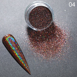 0.3g  Powder Nails Laser Silver Pink Glitter Chrome Nail Powder Shimmer Gel Polish Flakes for  Pigment
