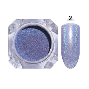 0.3g  Powder Nails Laser Silver Pink Glitter Chrome Nail Powder Shimmer Gel Polish Flakes for  Pigment