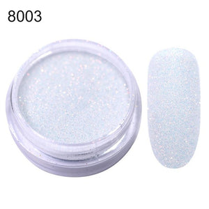 0.3g  Powder Nails Laser Silver Pink Glitter Chrome Nail Powder Shimmer Gel Polish Flakes for  Pigment
