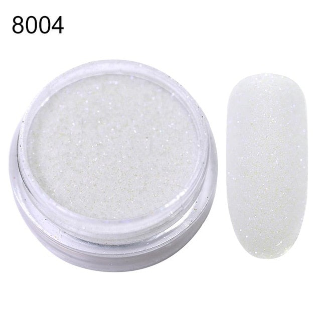 0.3g  Powder Nails Laser Silver Pink Glitter Chrome Nail Powder Shimmer Gel Polish Flakes for  Pigment