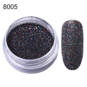 0.3g  Powder Nails Laser Silver Pink Glitter Chrome Nail Powder Shimmer Gel Polish Flakes for  Pigment