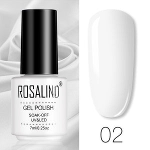 ROSALIND Gel Polish Set All For Manicure Semi Permanent Vernis top coat UV LED Gel Varnish Soak Off Nail Art Gel Nail Polish