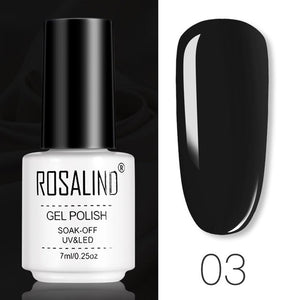 ROSALIND Gel Polish Set All For Manicure Semi Permanent Vernis top coat UV LED Gel Varnish Soak Off Nail Art Gel Nail Polish