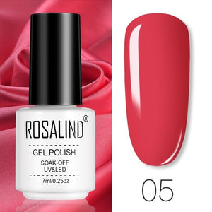 ROSALIND Gel Polish Set All For Manicure Semi Permanent Vernis top coat UV LED Gel Varnish Soak Off Nail Art Gel Nail Polish