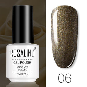 ROSALIND Gel Polish Set All For Manicure Semi Permanent Vernis top coat UV LED Gel Varnish Soak Off Nail Art Gel Nail Polish