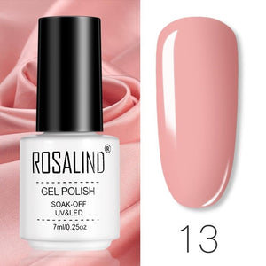ROSALIND Gel Polish Set All For Manicure Semi Permanent Vernis top coat UV LED Gel Varnish Soak Off Nail Art Gel Nail Polish