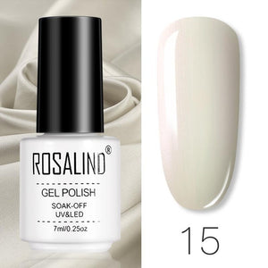 ROSALIND Gel Polish Set All For Manicure Semi Permanent Vernis top coat UV LED Gel Varnish Soak Off Nail Art Gel Nail Polish