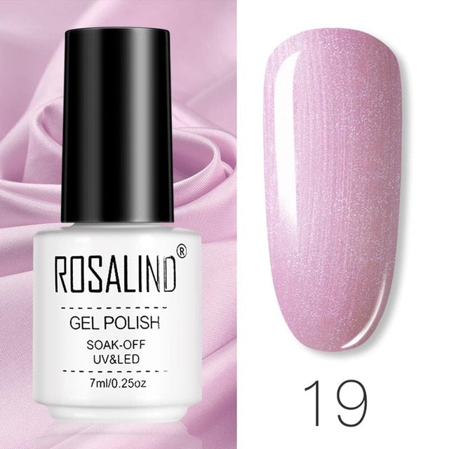 ROSALIND Gel Polish Set All For Manicure Semi Permanent Vernis top coat UV LED Gel Varnish Soak Off Nail Art Gel Nail Polish