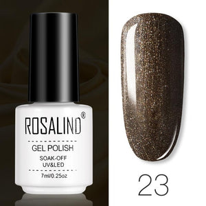 ROSALIND Gel Polish Set All For Manicure Semi Permanent Vernis top coat UV LED Gel Varnish Soak Off Nail Art Gel Nail Polish