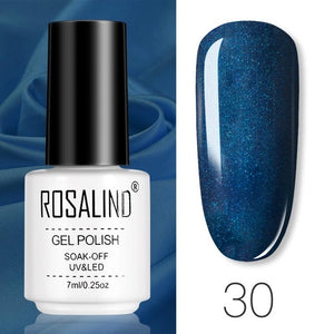 ROSALIND Gel Polish Set All For Manicure Semi Permanent Vernis top coat UV LED Gel Varnish Soak Off Nail Art Gel Nail Polish