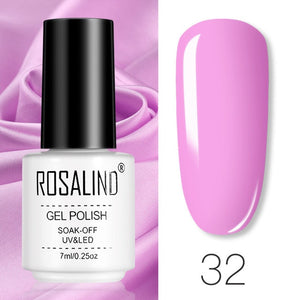 ROSALIND Gel Polish Set All For Manicure Semi Permanent Vernis top coat UV LED Gel Varnish Soak Off Nail Art Gel Nail Polish