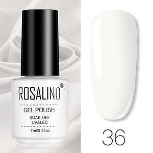 ROSALIND Gel Polish Set All For Manicure Semi Permanent Vernis top coat UV LED Gel Varnish Soak Off Nail Art Gel Nail Polish