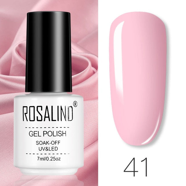 ROSALIND Gel Polish Set All For Manicure Semi Permanent Vernis top coat UV LED Gel Varnish Soak Off Nail Art Gel Nail Polish