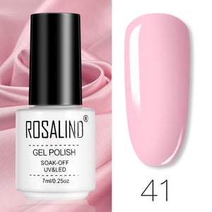 ROSALIND Gel Polish Set All For Manicure Semi Permanent Vernis top coat UV LED Gel Varnish Soak Off Nail Art Gel Nail Polish