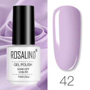 ROSALIND Gel Polish Set All For Manicure Semi Permanent Vernis top coat UV LED Gel Varnish Soak Off Nail Art Gel Nail Polish