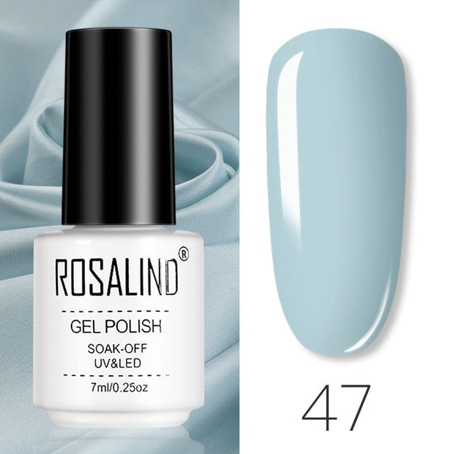 ROSALIND Gel Polish Set All For Manicure Semi Permanent Vernis top coat UV LED Gel Varnish Soak Off Nail Art Gel Nail Polish
