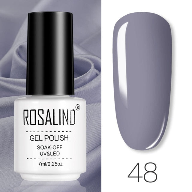ROSALIND Gel Polish Set All For Manicure Semi Permanent Vernis top coat UV LED Gel Varnish Soak Off Nail Art Gel Nail Polish