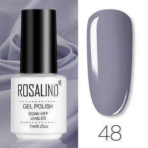 ROSALIND Gel Polish Set All For Manicure Semi Permanent Vernis top coat UV LED Gel Varnish Soak Off Nail Art Gel Nail Polish
