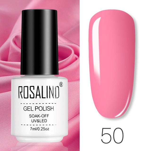 ROSALIND Gel Polish Set All For Manicure Semi Permanent Vernis top coat UV LED Gel Varnish Soak Off Nail Art Gel Nail Polish