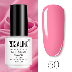 ROSALIND Gel Polish Set All For Manicure Semi Permanent Vernis top coat UV LED Gel Varnish Soak Off Nail Art Gel Nail Polish