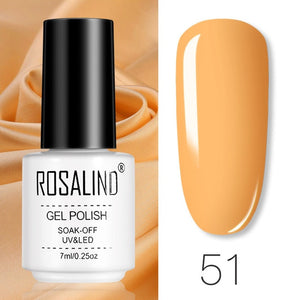 ROSALIND Gel Polish Set All For Manicure Semi Permanent Vernis top coat UV LED Gel Varnish Soak Off Nail Art Gel Nail Polish