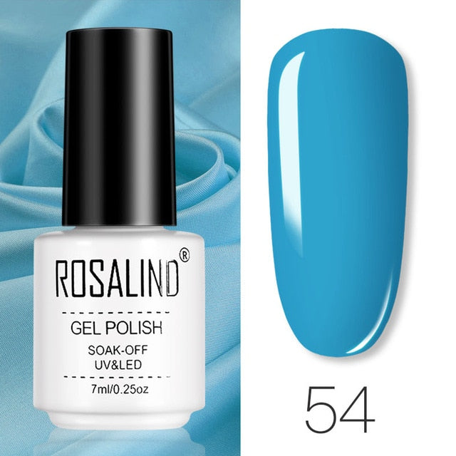 ROSALIND Gel Polish Set All For Manicure Semi Permanent Vernis top coat UV LED Gel Varnish Soak Off Nail Art Gel Nail Polish
