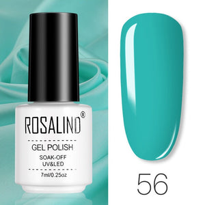 ROSALIND Gel Polish Set All For Manicure Semi Permanent Vernis top coat UV LED Gel Varnish Soak Off Nail Art Gel Nail Polish
