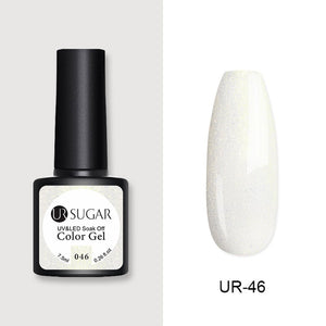 UR SUGAR 7.5ml Glitter UV Gel Nail Polish Glitter Sequins Soak Off UV Gel Varnish Colorful Nail Gel Polish DIY Nail Art Polish