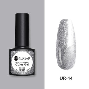 UR SUGAR 7.5ml Glitter UV Gel Nail Polish Glitter Sequins Soak Off UV Gel Varnish Colorful Nail Gel Polish DIY Nail Art Polish