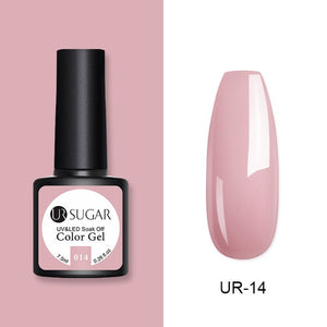 UR SUGAR 7.5ml Glitter UV Gel Nail Polish Glitter Sequins Soak Off UV Gel Varnish Colorful Nail Gel Polish DIY Nail Art Polish