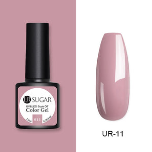 UR SUGAR 7.5ml Glitter UV Gel Nail Polish Glitter Sequins Soak Off UV Gel Varnish Colorful Nail Gel Polish DIY Nail Art Polish