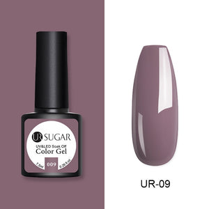 UR SUGAR 7.5ml Glitter UV Gel Nail Polish Glitter Sequins Soak Off UV Gel Varnish Colorful Nail Gel Polish DIY Nail Art Polish
