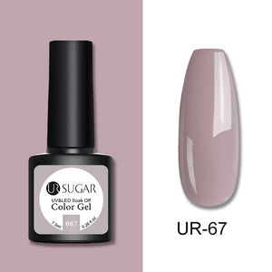 UR SUGAR 7.5ml Glitter UV Gel Nail Polish Glitter Sequins Soak Off UV Gel Varnish Colorful Nail Gel Polish DIY Nail Art Polish