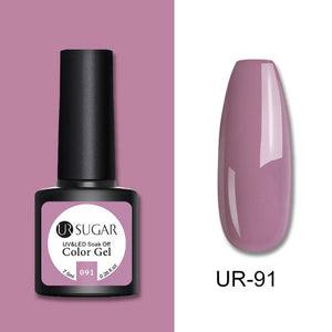 UR SUGAR 7.5ml Glitter UV Gel Nail Polish Glitter Sequins Soak Off UV Gel Varnish Colorful Nail Gel Polish DIY Nail Art Polish