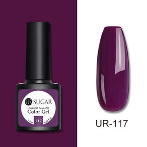 UR SUGAR 7.5ml Glitter UV Gel Nail Polish Glitter Sequins Soak Off UV Gel Varnish Colorful Nail Gel Polish DIY Nail Art Polish