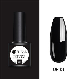 UR SUGAR 7.5ml Glitter UV Gel Nail Polish Glitter Sequins Soak Off UV Gel Varnish Colorful Nail Gel Polish DIY Nail Art Polish