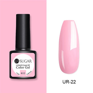 UR SUGAR 7.5ml Glitter UV Gel Nail Polish Glitter Sequins Soak Off UV Gel Varnish Colorful Nail Gel Polish DIY Nail Art Polish