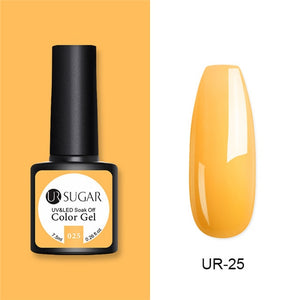 UR SUGAR 7.5ml Glitter UV Gel Nail Polish Glitter Sequins Soak Off UV Gel Varnish Colorful Nail Gel Polish DIY Nail Art Polish
