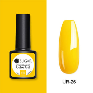 UR SUGAR 7.5ml Glitter UV Gel Nail Polish Glitter Sequins Soak Off UV Gel Varnish Colorful Nail Gel Polish DIY Nail Art Polish