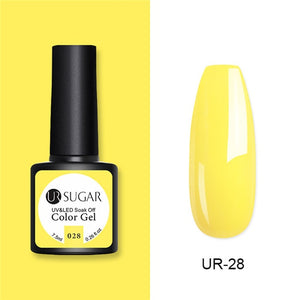 UR SUGAR 7.5ml Glitter UV Gel Nail Polish Glitter Sequins Soak Off UV Gel Varnish Colorful Nail Gel Polish DIY Nail Art Polish