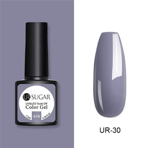 UR SUGAR 7.5ml Glitter UV Gel Nail Polish Glitter Sequins Soak Off UV Gel Varnish Colorful Nail Gel Polish DIY Nail Art Polish