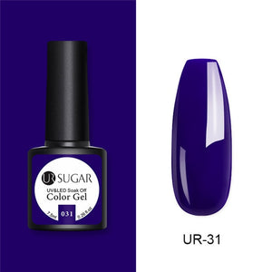UR SUGAR 7.5ml Glitter UV Gel Nail Polish Glitter Sequins Soak Off UV Gel Varnish Colorful Nail Gel Polish DIY Nail Art Polish