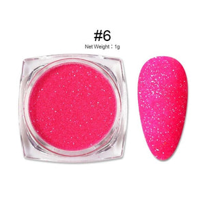 0.3g  Powder Nails Laser Silver Pink Glitter Chrome Nail Powder Shimmer Gel Polish Flakes for  Pigment