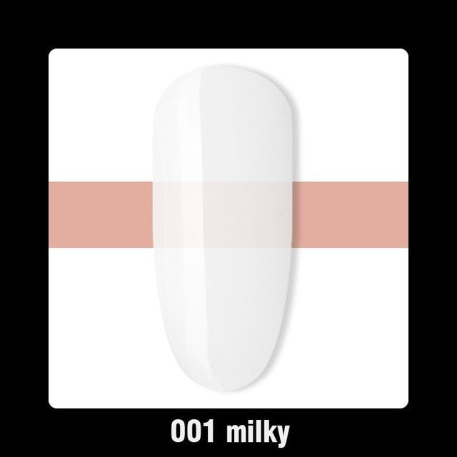 Beautilux 1pc Rubber Base Camouflage French Manicure Nail Gel Polish Pink Milky White Base Coat UV Gel Nails Art Design 10ml