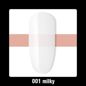 Beautilux 1pc Rubber Base Camouflage French Manicure Nail Gel Polish Pink Milky White Base Coat UV Gel Nails Art Design 10ml