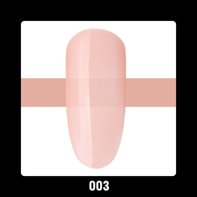Beautilux 1pc Rubber Base Camouflage French Manicure Nail Gel Polish Pink Milky White Base Coat UV Gel Nails Art Design 10ml