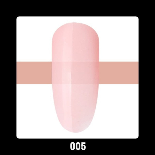 Beautilux 1pc Rubber Base Camouflage French Manicure Nail Gel Polish Pink Milky White Base Coat UV Gel Nails Art Design 10ml