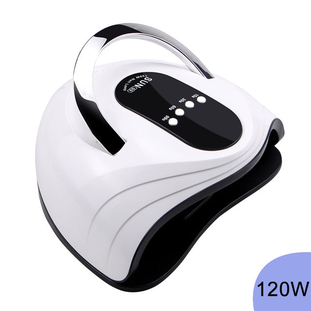 120W LED Nail Lamp Nail Dryer Dual hands 42PCS LED UV Lamp For Curing UV Gel Nail Polish With Motion Sensing Manicure Salon Tool