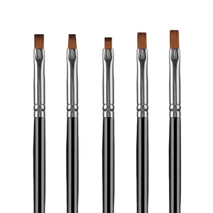 ROHWXY 15/12/8pcs Nail Art UV Gel Brush Set Pen UV Gel Nail Art Builder Flat Crystal Painting Drawing Carving Pen Manicure Tool